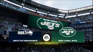 Madden NFL 24 - Seattle Seahawks (6-5) Vs New York Jets (5-6) Week 13 PS5 (Madden 25 Rosters)