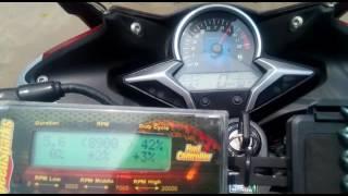 HONDA CBR250r using SPEEDSPARKS Fuel Controler(Uplimit Version)