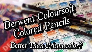 Derwent Coloursoft Colored Pencils | Unboxing, Swatching, and BLENDING TEST