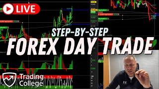 [Live] Forex Day Trade Walkthrough (step-by-step guide) | Trading College