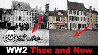 Comparison: Amazing Then and Now photos of WW2  #historicalphotos #History  