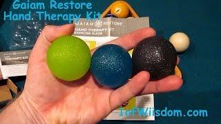 Gaiam Restore Hand Therapy Kit: Unboxing & Showcase