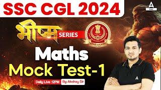 SSC CGL 2024 | SSC CGL Maths Classes By Akshay Awasthi | Mock Test 1