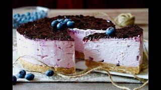 Torta Fredda allo Yogurt e Mirtilli