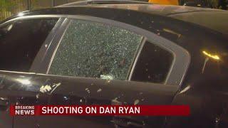 3 injured after Dan Ryan shooting, crash