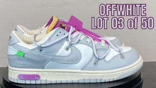 NIKE DUNK OFF WHITE LOT 03 of 50 ON FEET REP REVIEW 