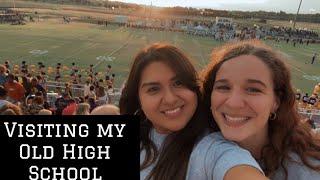 Visiting my Old High School | College Vlog