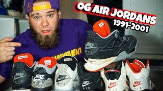 A LOOK AT MY RARE OG AIR JORDAN COLLECTION (NIKE AIR) 1991-2001