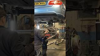 Rear sub-frame removal #mercedes #benz #mercman #garage #w207 #suspensionrepair