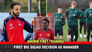 Ruben Amorim First TRAINING!! 'blocks' Man Utd from selling player in first big squad decision