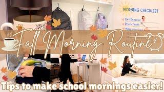 Cozy Fall Morning Routine! Back to School Morning Routines Large Family! 5am Morning Routines