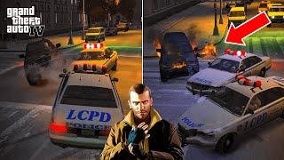 GTA 4 Crazy Accident | Car Burning After Collision 