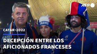 Aficionados franceses, decepcionados por la derrota en el Mundial | AFP