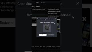 Getting Chromebook Jetpack (Roblox toy code) #roblox #freeitems