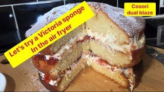 Victoria sponge in the cosori air fryer