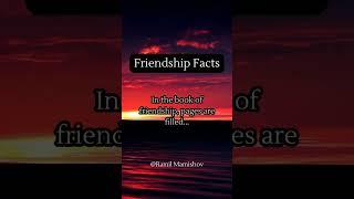 In the book of friendship, pages are filled... #shorts #subscribe #psychologyfacts #fyp