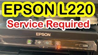 Epson L220 How to reset Service Required