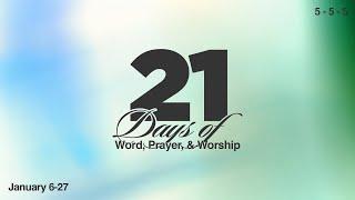 Day 8 | Pastor Shane Willard  | 21 Days Of Prayer | Central Christian Baltimore