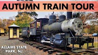  Autumn Train Ride: Scenic Train Tour through Allaire State Park NJ New Jersey Fall Leaves