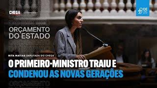 O primeiro-ministro traiu e condenou as novas gerações