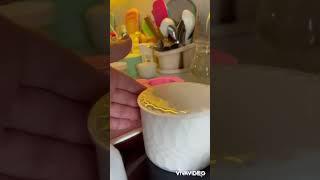 Заливка гипсовых кашпо для свечей
