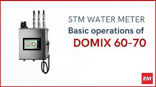 Basic operations of water meter DOMIX 60-70