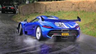 Supercar SHOW OFFS - Fails & Wins in the Rain!