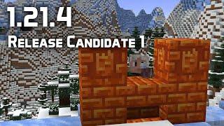 News in Minecraft 1.21.4 Release Candidate 1