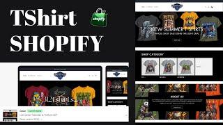 HOW TO MAKE A T Shirt SHOPIFY WEBSITE STORE| Shopify Tutorial 2025