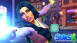 Playing as a spellcaster because chat GPT told me to! // Sims 4 AI challenge