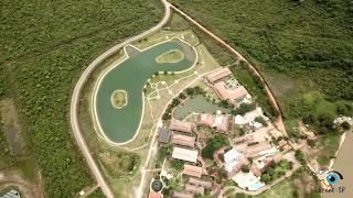 Drone sobrevoa o Sesc Pantanal (Mato Grosso, Brasil)