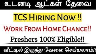 Work From Home Jobs | TCS Hiring Now | WFH Jobs 2024 | Freshers Jobs Chennai | Free Job Alert 2024