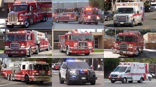 Fire Trucks Police & EMS Responding Compilation 2024 #3