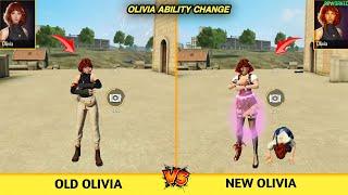 OLD OLIVIA VS NEW OLIVIA ABILITY TEST FREE FIRE / GARENA FREE FIRE