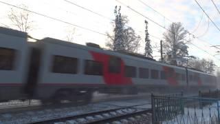 Два сразу Speed Train Электропоезда Ласточка 150 Км-ч Пл.Репино