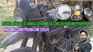 how to Royal Enfield Himalayan Bs6 full service |check engine light on |and missing problem 