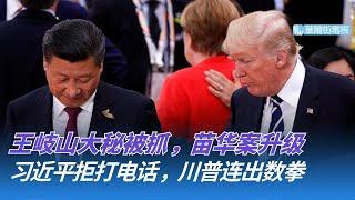 王岐山大秘毕井泉被抓，苗华案升级牵涉大批将官；习近平拒打电话，川普连出数拳，撤销中国学生签证！法官判关税战违法｜华尔街论坛（晓洋、何频）
