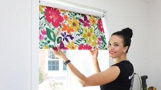 How to Make Roller Shades with Blackout Fabric for Windows! -  Thrift Diving