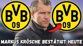 BvB: Eilmeldung! Alle überrascht! Markus Krösche bestätigt, dass er beim BvB ist! BvB-Neuigkeiten!