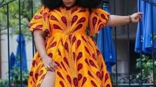 Ankara maxi gown styles for plus size ladies African fashion styles African Ankara gown unique Style