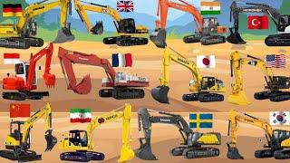 EXCAVATOR COMPANY BY COUNTRY | ALAT BERAT | Excavator Dari Berbagai Negara