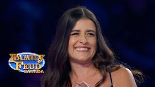 Twins that think TOO alike | Family Feud Canada