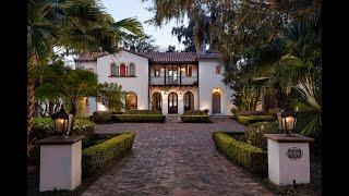 Incredible $4 million dollar Spanish Colonial Winter Park lakefront estate.