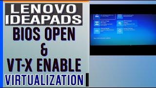 how to Enable Virtualization |VT-x| in LENOVO Ideapads | hindi