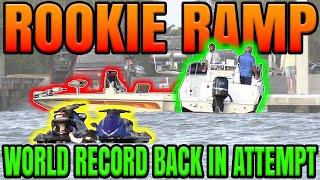 Rookie Ramp! - Boat Sideways - Man SWIMS Two Jetskis to Dock!- E58