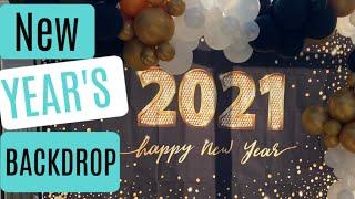 New Year's Eve Backdrop | Mocsicka Party Backdrop {2023}