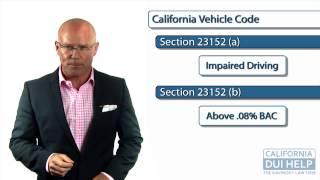 California DUI Law: The Difference Between California Vehicle Code 23152 (a) and 23152 (b)