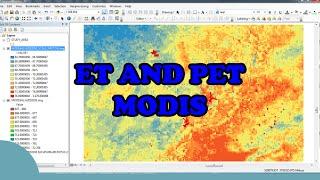 Download and calculate evapotranspiration MODIS