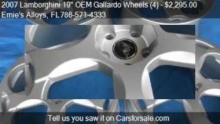 2007 Lamborghini 19" OEM Gallardo Wheels (4) - for sale in Miami Fl 33054