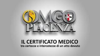 OMCeO PC - CERTIFICATO MEDICO. Patrizio Rossi, la certificazione Inal da infortunio - (10-11-2015)